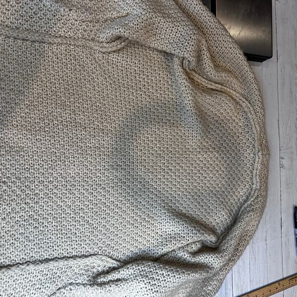 Vintage Handmade small beige crochet Afghan cardigan granny cottagecore coquette - Picture 15 of 15